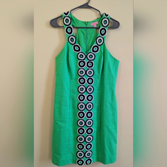 Lilly Pulitzer Trudy Shift Dress in Go Go Green, Size 8 - Picture 2 of 9